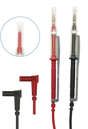 Cordon IP2X 1,5m PteT-CF4 Cat4 600V pour DDT RD/BK