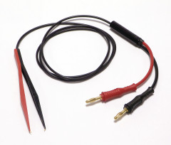 Pince CMS avec cordon L 1.2 m fiches banane 4 mm