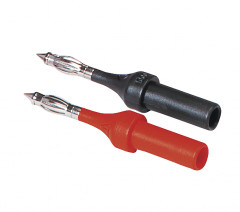 Pointes de rechange D4 fiche male 4mm RD/BK