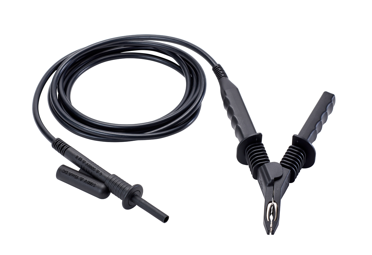 Cordon haute tension 5kV noir, 15m, avec reprise arrière