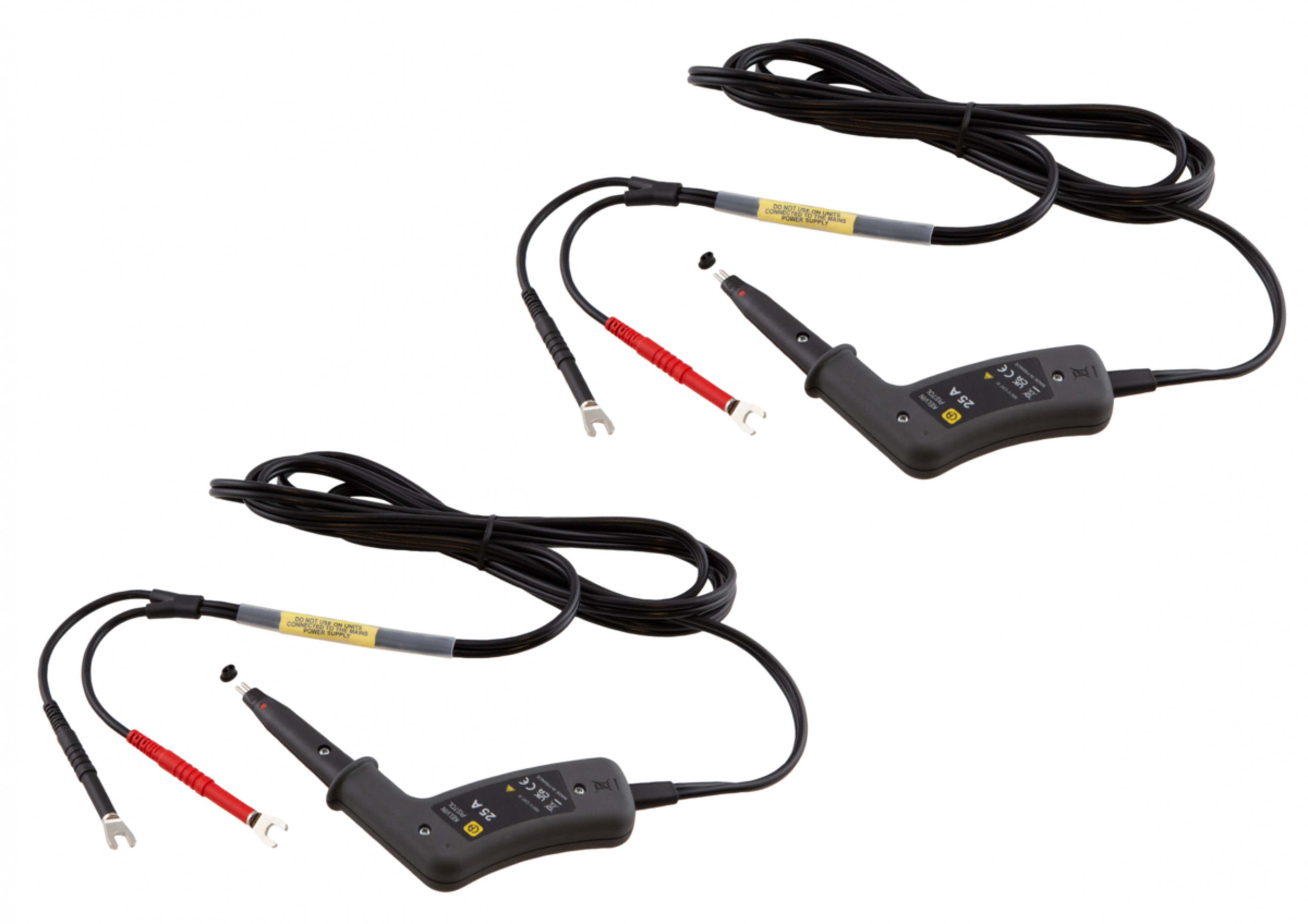 Jeu de 2 pointes kelvin 25A, format pistolet