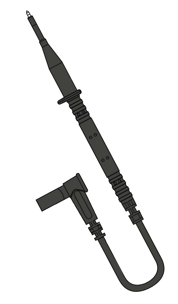 Cordon à pointe de touche noire pour DDT/VAT