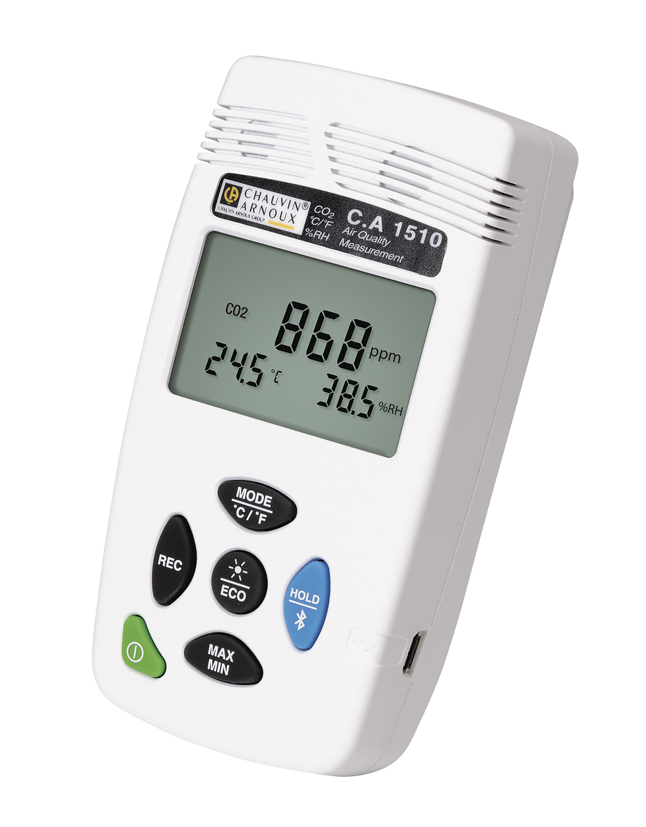 Mesure CO2/T°/RH enregistreur blanc