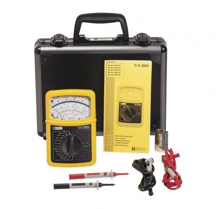 Multimètre analogique livré en mallette