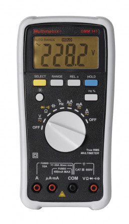 DMM141 Multimètre Digital 4000PTS RMS CAT III 600V