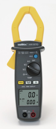 MX 670 Pince multimètre numérique 1000 A AC TRMS