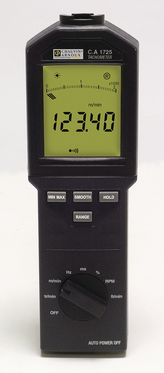 Tachymètre numérique portable pour mesure à distance ou par contact 
