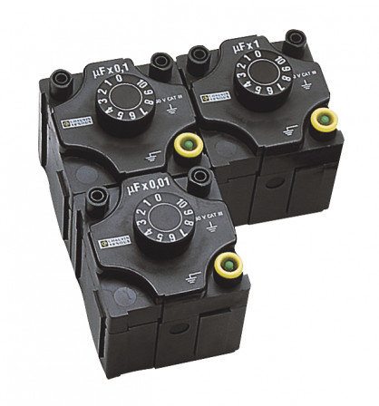 Boite à décade Capacité 0,1 à 1 µF par pas de 0,1 µF