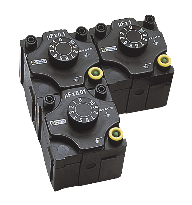 Boite à décade Capacité 0,1 à 1 µF par pas de 0,1 µF