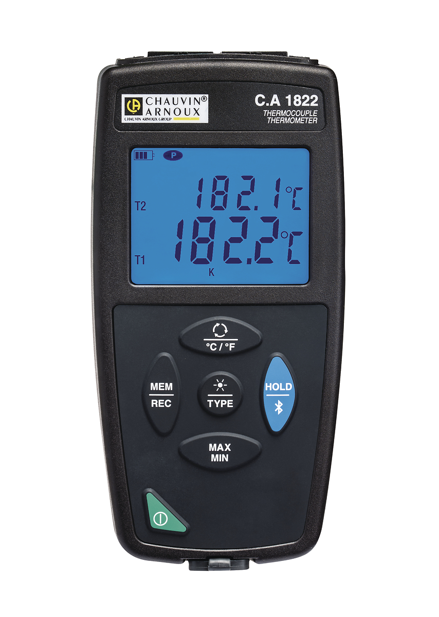 Thermomètre portable 2 voies pour Thermocouple K/ J /T/ E/ N/ R/ S