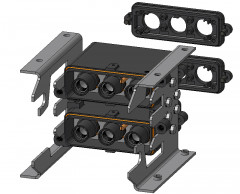 Connecteurs industriels étanches HDC HP550 KIT 6F150