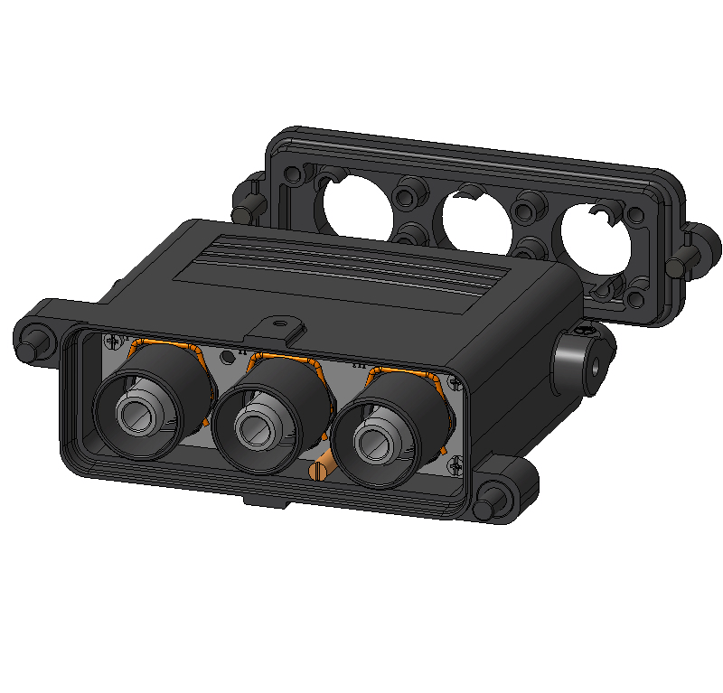 Connecteurs industriels étanches HDC HP550 KIT 6M150