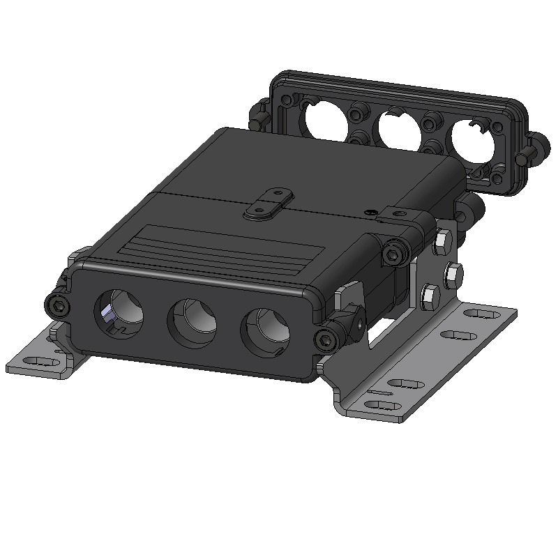 Connecteurs industriels étanches HDC HP550 KIT 3 FM 120