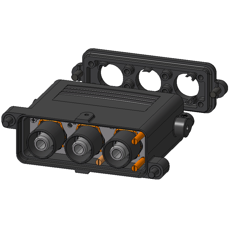 Connecteurs industriels étanches HDC HP550 KIT 3M70 C2