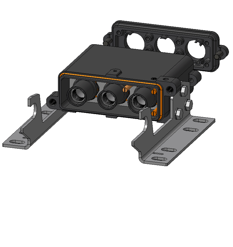 Connecteurs industriels étanches HDC HP550 KIT 3F95 C2