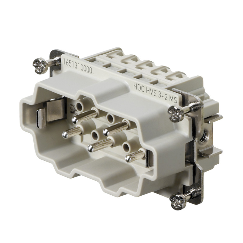 Connecteurs industriels étanches HDC HVE 3+2 MT CtH