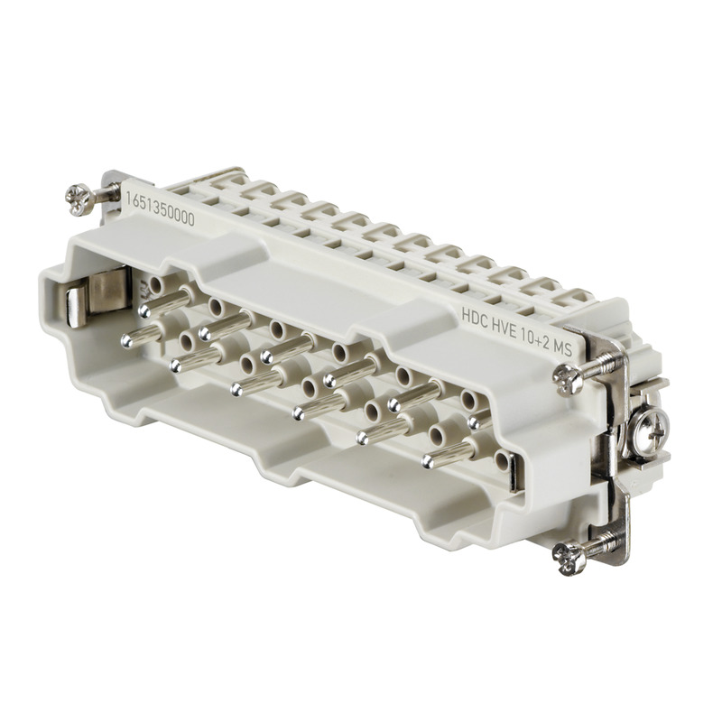 Connecteurs industriels étanches HDC HVE 10+2 MT CtH