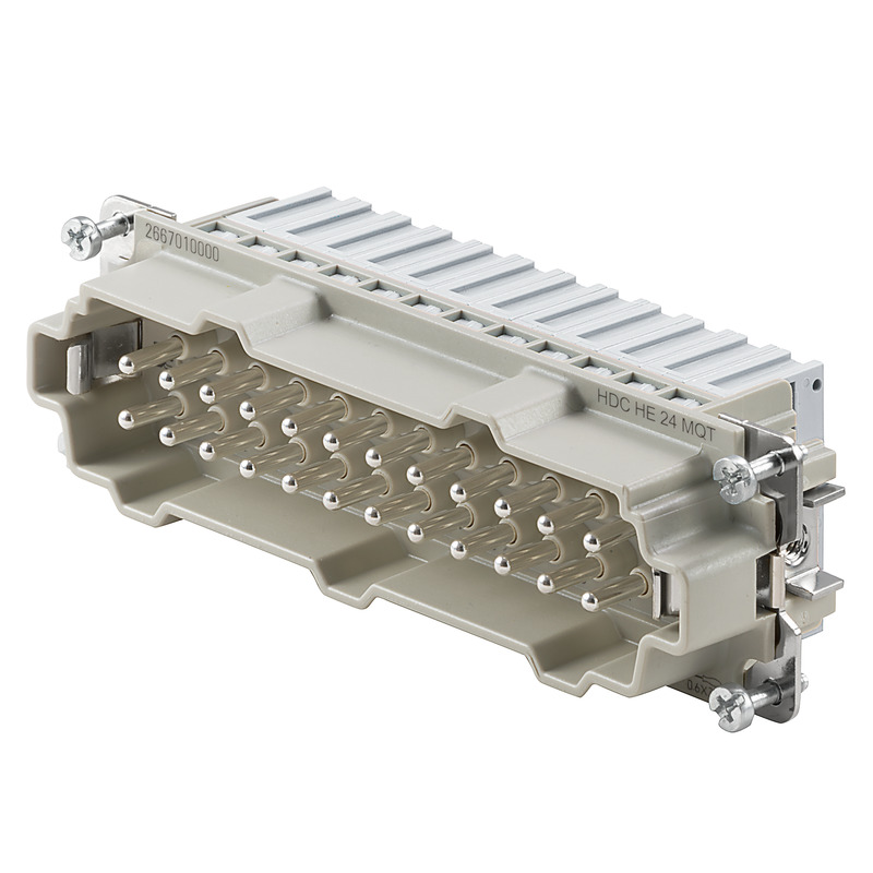 Connecteurs industriels étanches HDC HE 24 MQT