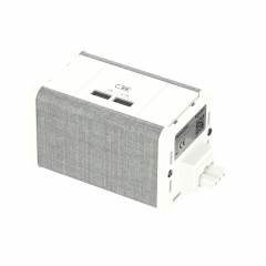 Unica System+ - nourrice précâblée M - USB A+A - blanc/tissu kvadrat