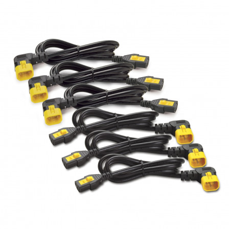 APC, Power Cord Kit (6 ea), Locking, C13 to C14 (90 Degree), 1.2m