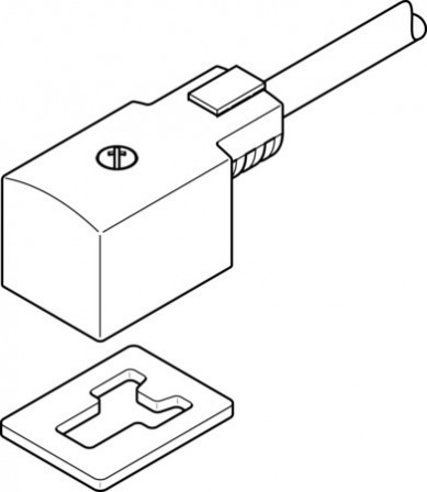 KMV-1-230AC-2,5 Câble à connecteur femelle