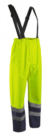 HYDRA Pantalon de pluie Jaune HV Marine taille 00S