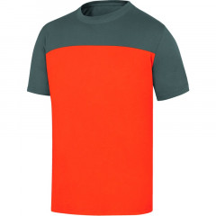TEE SHIRT GENOA2 ORANGE/GRIS L