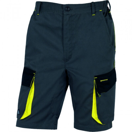 BERMUDA D-MACH GRIS/JAUNE 3XL