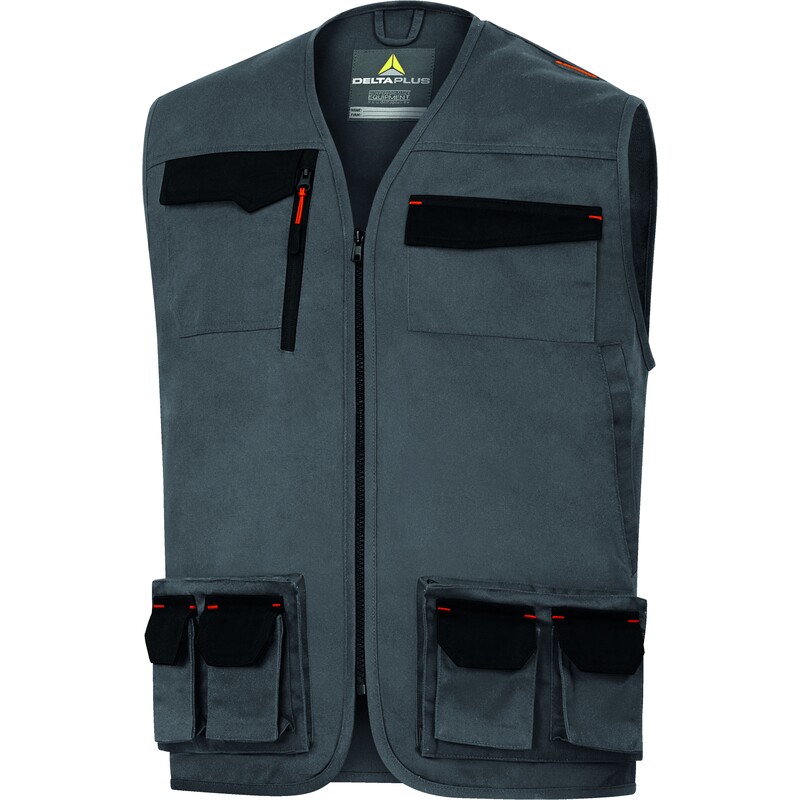 GILET M2GI3 GRIS/ORANGE L
