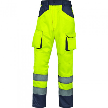 PANTALON MACH2 JAUNE FL/GRIS M