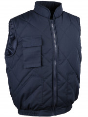GILET MARINE POCHE TEL,L