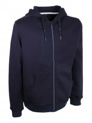 SWEATSHIRT ZIPPER BLEU, 2XL