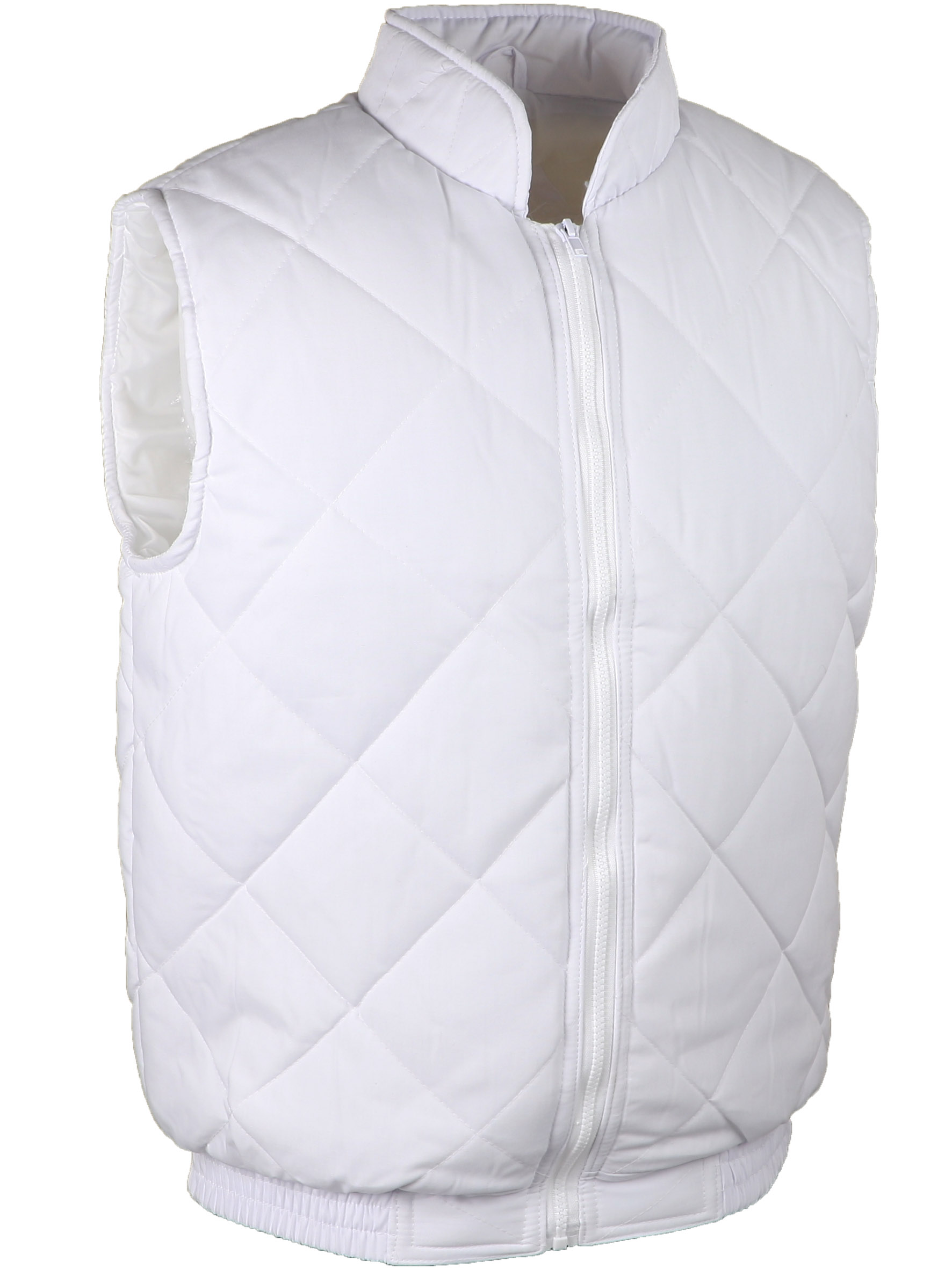 GILET POLY/COTON BLANC XL