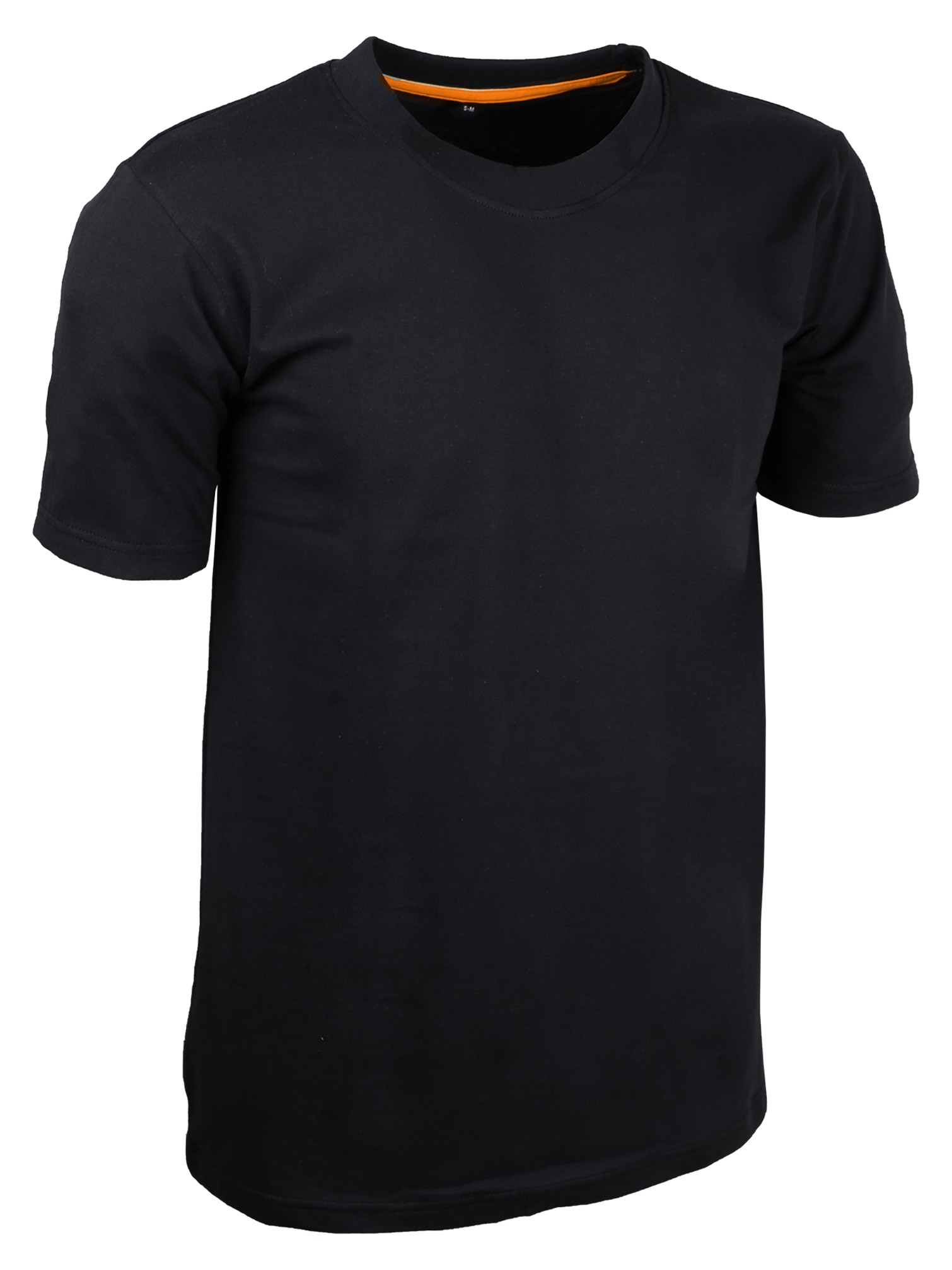 T-SHIRT COTON NOIR, 2XL-3XL