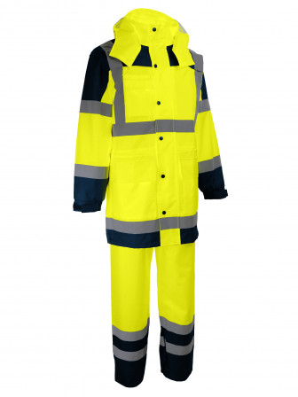 ENSEMBLE PLUIE J FLUO POLY END PU,2XL