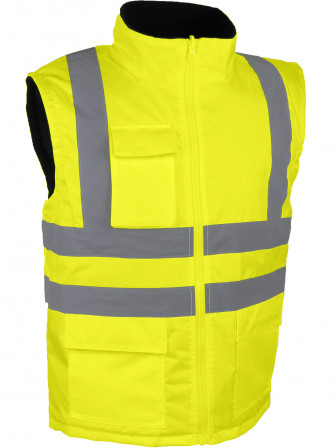 GILET HV JAUNE DOUBLE POL, 2XL