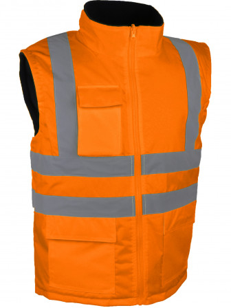 GILET HV ORANGE DOUBLE POL, M