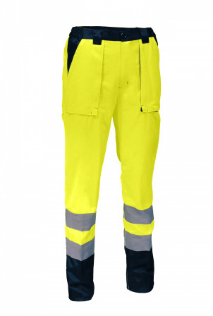 PANTALON HV JAUNE/MARINE 2XL