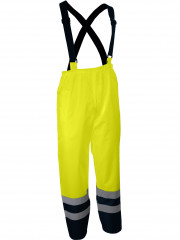 PANTALON PLUIE HV JAUNE+BRETEL- L