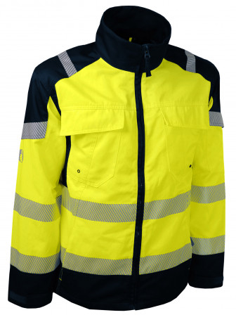 VESTE HV JAUNE/MARINE, 4XL