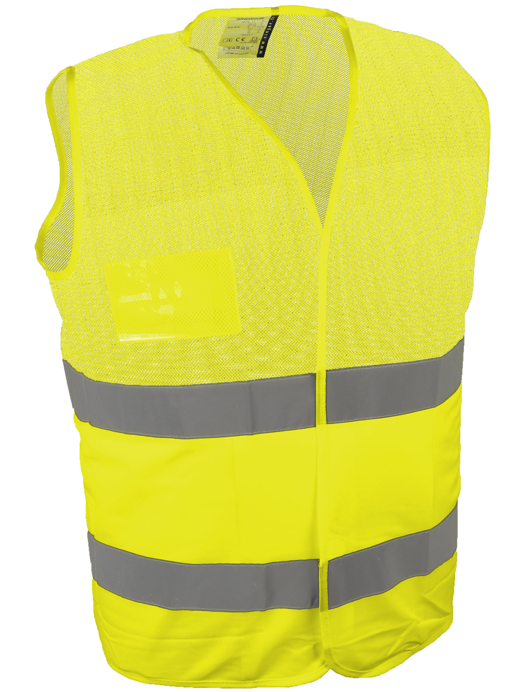 GILET HI-VIZ AVEC MESH JAUNE L