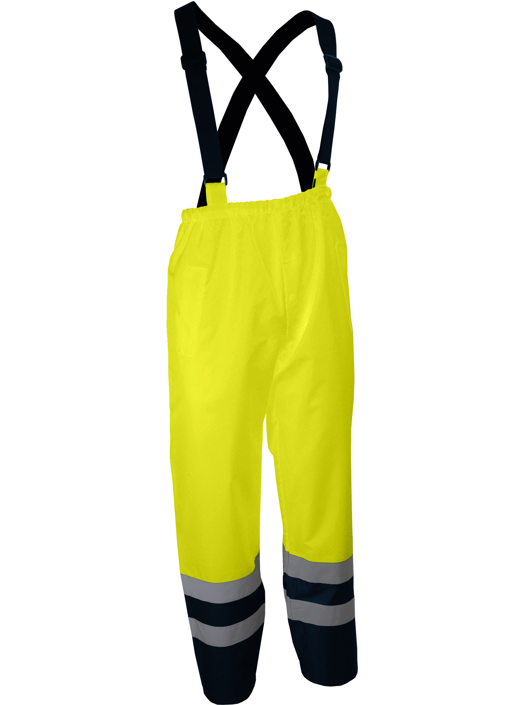 PANTALON PLUIE HV JAUNE+BRETEL- M