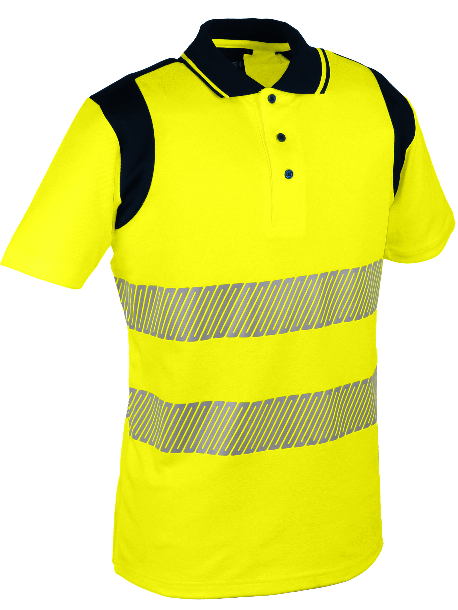 POLO HV POLYCOTON JAUNE 4XL