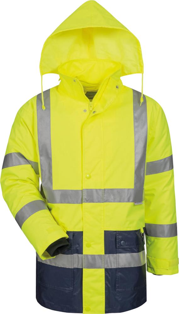 Parka haute visibilité taille L jaune/bleue