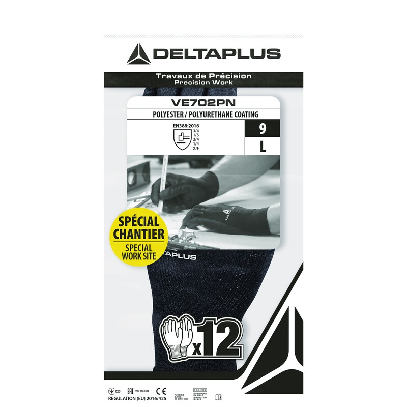 LOT 12 PAIRES GANT VE702PN T11