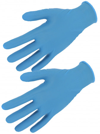 100 GANTS NITRILE BLEU, M