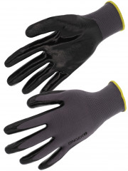 GANTS NYL GRIS END NITRILE NOIR T 10