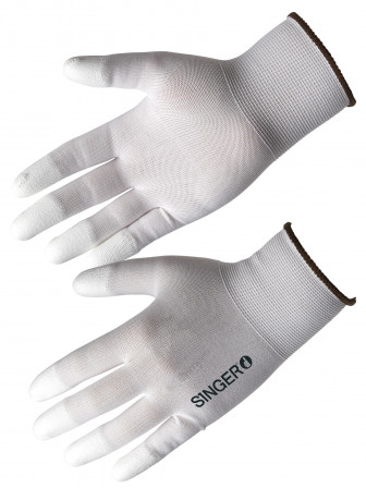 GANTS NYLON END PU BOUT DE DOIGTS T8