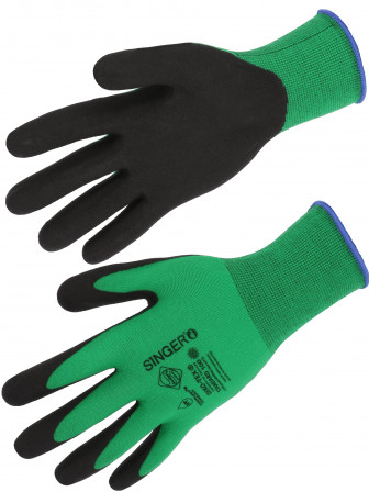 GANTS TRICOTE J15 END PVC CFT,8 NOIR