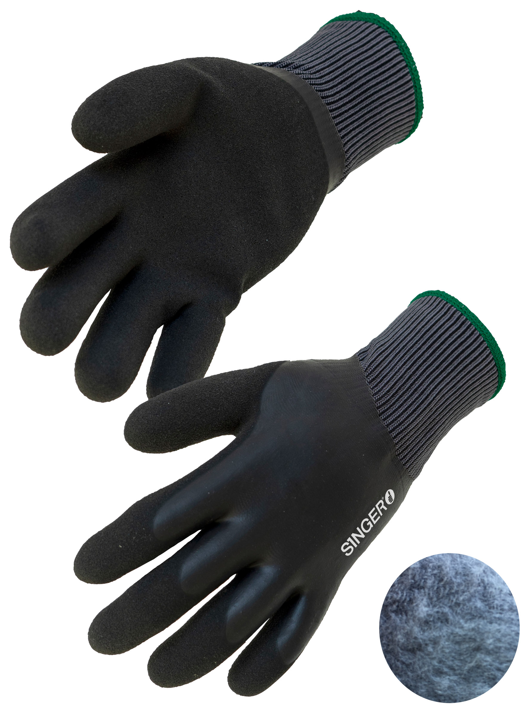 GANTS DOUBLE ENDUC LATEX FOURRE T10